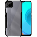 VAKIBO Best Selling Black and Transparent Back Cover Case Made With Soft TPU and Acrylic With 4 Corner and Camera Protection Suitable for Realme C11