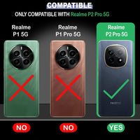 VAKIBO Premium Clear 1.5MM Thick Transparent Soft TPU Rubber Back Cover Case With Camera Protection Suitable for Realme P2 Pro
