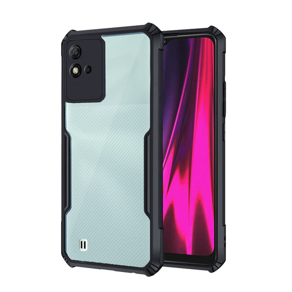VAKIBO Best Selling Black and Transparent Coloured Made With Soft TPU and Acrylic Back Cover Case With 4 Corner and Camera Protection Suitable for Realme Narzo 50i