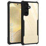 VAKIBO Super Premium Black Border Transparent Case With Corner Protection & Camera Protection Suitable for Samsung S24