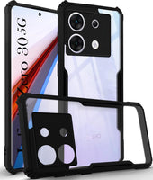 VAKIBO Super Premium Black Border Transparent Case With Corner Protection & Camera Protection Suitable for Infinix Zero 30