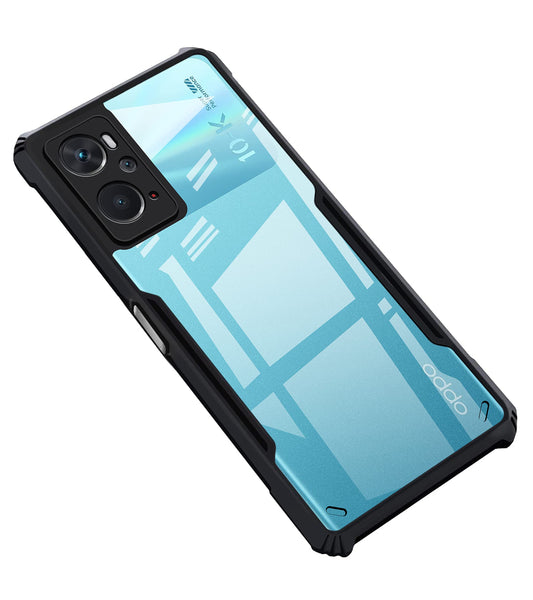 VAKIBO Super Premium Black Border Transparent Case With Corner Protection & Camera Protection Suitable for Realme 9i 4G