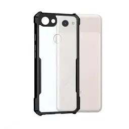VAKIBO Best Selling Black and Transparent Coloured Made With Soft TPU and Acrylic Back Cover Case With 4 Corner and Camera Protection Suitable for Oppo F5