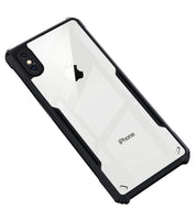 VAKIBO Super Premium Black Border Transparent Case With Corner Protection & Camera Protection Suitable for iPhone Xs