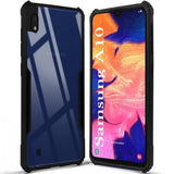 VAKIBO Best Selling Black and Transparent Coloured Made With Soft TPU and Acrylic Back Cover Case With 4 Corner and Camera Protection Suitable for Samsung Galaxy A10