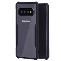 VAKIBO Best Selling Black and Transparent Back Cover Case Made With Soft TPU and Acrylic With 4 Corner and Camera Protection Suitable for Samsung Galaxy S10