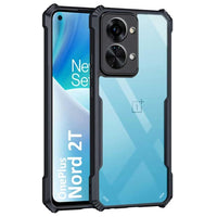 VAKIBO Best Selling Black and Transparent Back Cover Case Made With Soft TPU and Acrylic With 4 Corner and Camera Protection Suitable for OnePlus Nord 2T
