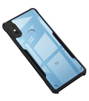 VAKIBO Super Premium Black Border Transparent Case With Corner Protection & Camera Protection Suitable for MI Redmi Note 6 Pro