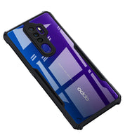VAKIBO Super Premium Black Border Transparent Case With Corner Protection & Camera Protection Suitable for Oppo A5 2020