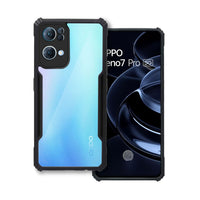 VAKIBO Super Premium Black Border Transparent Case With Corner Protection & Camera Protection Suitable for Oppo Reno 7 Pro
