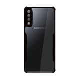 VAKIBO Best Selling Black and Transparent Coloured Made With Soft TPU and Acrylic Back Cover Case With 4 Corner and Camera Protection Suitable for Samsung Galaxy A7 2018/A750