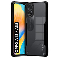 VAKIBO Super Premium Black Border Transparent Case With Corner Protection & Camera Protection Suitable for Oppo A38 4G