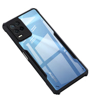 VAKIBO Super Premium Black Border Transparent Case With Corner Protection & Camera Protection Suitable for Realme 8 5G