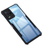 VAKIBO Super Premium Black Border Transparent Case With Corner Protection & Camera Protection Suitable for Realme 8 5G