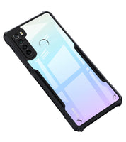 VAKIBO Super Premium Black Border Transparent Case With Corner Protection & Camera Protection Suitable for Mi Redmi Note 8
