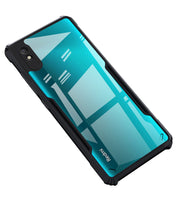 VAKIBO Super Premium Black Border Transparent Case With Corner Protection & Camera Protection Suitable for Mi Redmi 9i