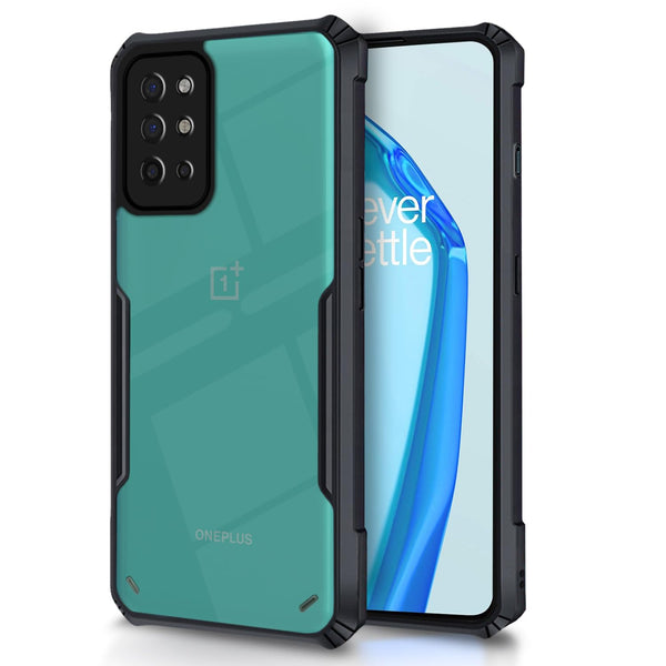 VAKIBO Super Premium Black Border Transparent Case With Corner Protection & Camera Protection Suitable for Oneplus 8T