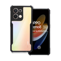 VAKIBO Super Premium Black Border Transparent Case With Corner Protection & Camera Protection Suitable for Oppo Reno 8 5G