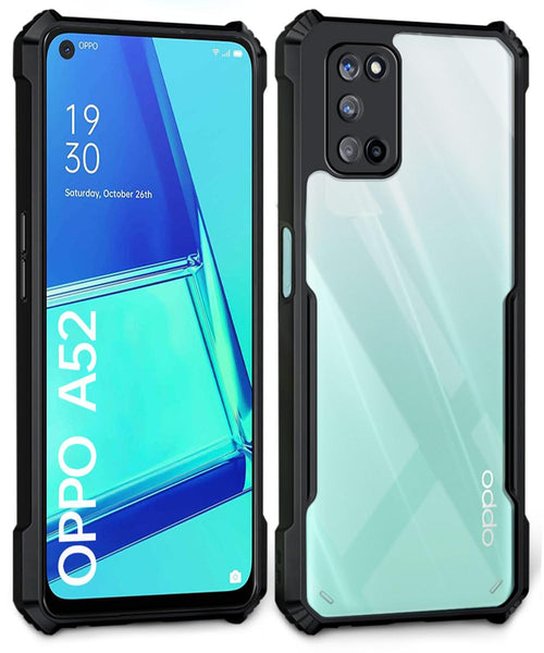 VAKIBO Super Premium Black Border Transparent Case With Corner Protection & Camera Protection Suitable for Oppo A92