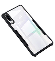 VAKIBO Super Premium Black Border Transparent Case With Corner Protection & Camera Protection Suitable for Samsung A50