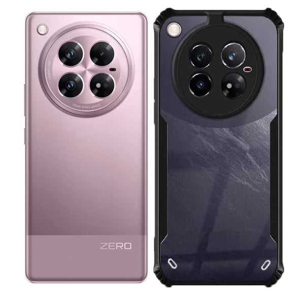VAKIBO Super Premium Black Border Transparent Case With Corner Protection & Camera Protection Suitable for Infinix Zero 40