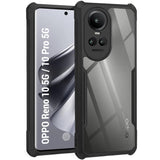 VAKIBO Super Premium Black Border Transparent Case With Corner Protection & Camera Protection Suitable for Oppo Reno 10 Pro