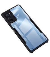 VAKIBO Super Premium Black Border Transparent Case With Corner Protection & Camera Protection Suitable for Oppo A16