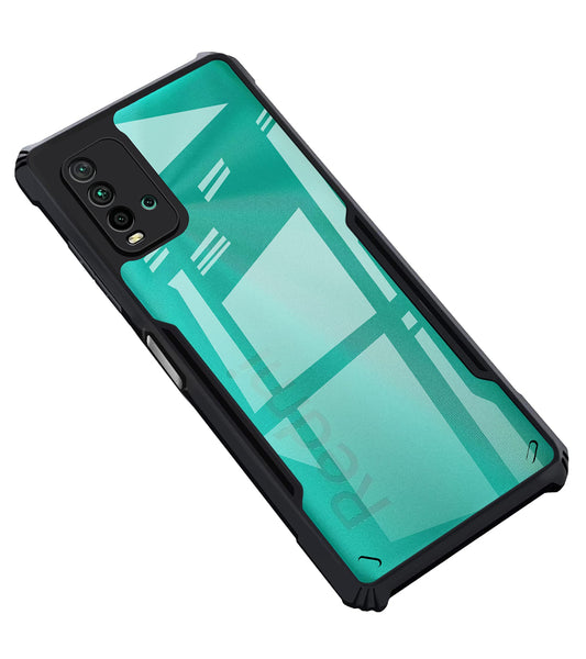VAKIBO Super Premium Black Border Transparent Case With Corner Protection & Camera Protection Suitable for MI Redmi 9 Power