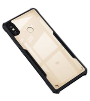 VAKIBO Super Premium Black Border Transparent Case With Corner Protection & Camera Protection Suitable for Mi Redmi Note 5 Pro