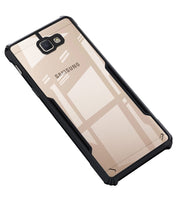 VAKIBO Super Premium Black Border Transparent Case With Corner Protection & Camera Protection Suitable for Samsung J7 Prime / On NXT  /On7 Prime