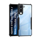 VAKIBO Super Premium Black Border Transparent Case With Corner Protection & Camera Protection Suitable for Iqoo Z10 Lite