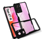 VAKIBO Super Premium Black Border Transparent Case With Corner Protection & Camera Protection Suitable for Oppo A77s