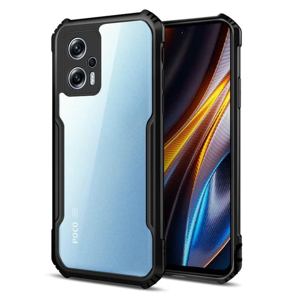 VAKIBO Super Premium Black Border Transparent Case With Corner Protection & Camera Protection Suitable for Moto G23