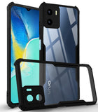 VAKIBO Super Premium Black Border Transparent Case With Corner Protection & Camera Protection Suitable for Vivo Y15S