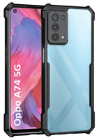 VAKIBO Super Premium Black Border Transparent Case With Corner Protection & Camera Protection Suitable for Oppo A93 5G