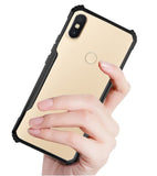 VAKIBO Super Premium Black Border Transparent Case With Corner Protection & Camera Protection Suitable for Mi Redmi Y2