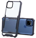 VAKIBO Super Premium Black Border Transparent Case With Corner Protection & Camera Protection Suitable for Realme Narzo 30A