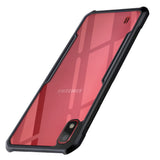 VAKIBO Best Selling Black and Transparent Coloured Made With Soft TPU and Acrylic Back Cover Case With 4 Corner and Camera Protection Suitable for Samsung Galaxy A10