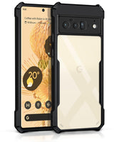 VAKIBO Super Premium Black Border Transparent Case With Corner Protection & Camera Protection Suitable for Google Pixel 6 Pro