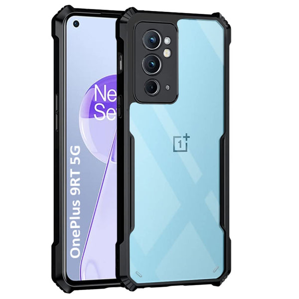 VAKIBO Super Premium Black Border Transparent Case With Corner Protection & Camera Protection Suitable for Oneplus 9RT
