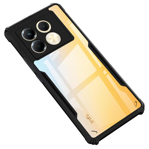 VAKIBO Super Premium Black Border Transparent Case With Corner Protection & Camera Protection Suitable for Infinix Note 40 Pro