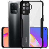 VAKIBO Super Premium Black Border Transparent Case With Corner Protection & Camera Protection Suitable for Oppo F19 Pro