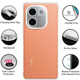 VAKIBO Premium Clear 1.5MM Thick Transparent Soft TPU Rubber Back Cover Case With Camera Protection Suitable for Vivo T3 Pro