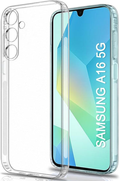 VAKIBO Premium Clear 1.5MM Thick Transparent Soft TPU Rubber Back Cover Case With Camera Protection Suitable for Samsung Galaxy A16 5G