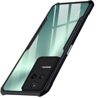 VAKIBO Super Premium Black Border Transparent Case With Corner Protection & Camera Protection Suitable for Poco F4 5G