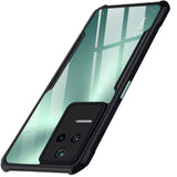 VAKIBO Super Premium Black Border Transparent Case With Corner Protection & Camera Protection Suitable for Poco F4 5G