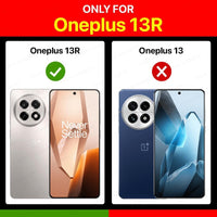 VAKIBO Best Selling Black and Transparent Coloured Made With Soft TPU and Acrylic Back Cover Case With 4 Corner and Camera Protection Suitable for OnePlus 13R
