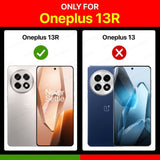 VAKIBO Best Selling Black and Transparent Coloured Made With Soft TPU and Acrylic Back Cover Case With 4 Corner and Camera Protection Suitable for OnePlus 13R