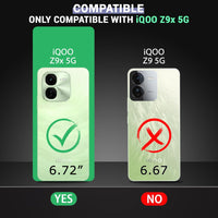 VAKIBO Super Premium Black Border Transparent Case With Corner Protection & Camera Protection Suitable for iQOO Z9X