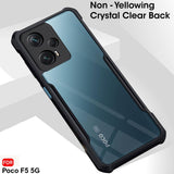 VAKIBO Super Premium Black Border Transparent Case With Corner Protection & Camera Protection Suitable for Poco F5